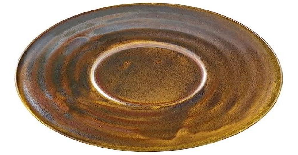 Genware Terra Porcelain, Rustic Copper, Saucer, 115mm, SCR-PRC11, Pack of 6