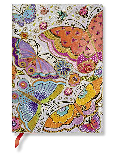 Flutterbyes Midi Lined Softcover Journal, 240pg, 100GSM, Laurel Burch Collection by Paperblanks (Playful Creations) (Flexis)