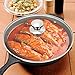 Cast Iron Skillet with Lid,IEOKE Pre-Seasoned Pan 12.5 Inch Stovetop Oven Heats & Bakes Evenly Indoor and Outdoor Use