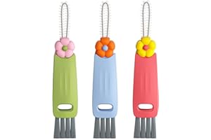 XZGTAND 3 in 1 Cup Lid Cleaning Brush, Multifunctional Bottle Cleaning Brush, Portable Cup Lid Cleaner for Bottle Gap Tight Spaces Cup, Water Bottle Cleaner Brush, Home Kitchen Cleaning Tools (3 PCS)