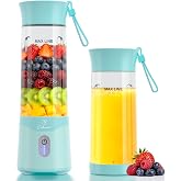 COKUNST Portable Blender, 18oz Small Smoothie Blender with Extra Lid, Green | USB C Rechargeable, 6 Blades Personal Blender for shakes, protein, On the Go Cups, Small Blender for Travel Home, Gym, Office