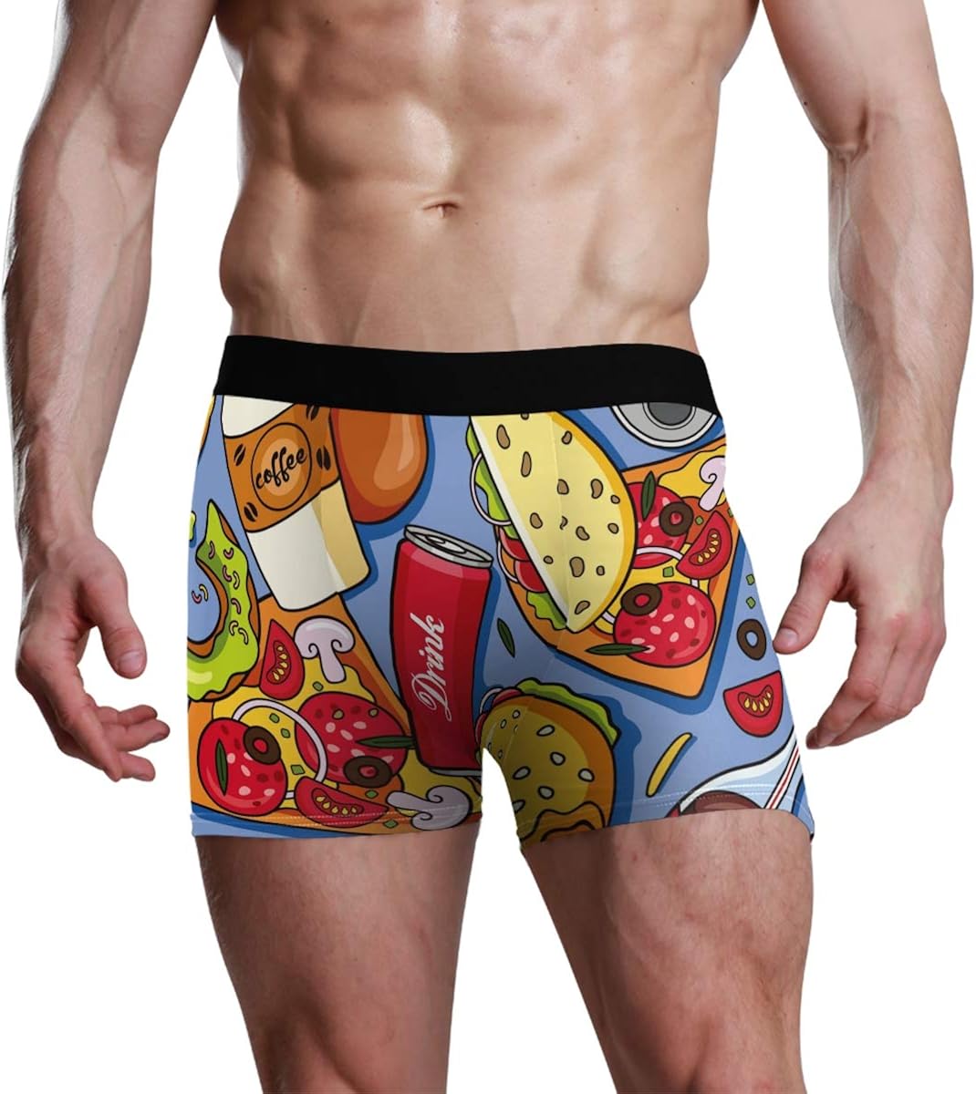 Tasty Food Mens Boxer Briefs Underwear for Men, Youth S M L XL at