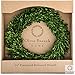 Olive Branch Home Preserved Boxwood Wreath With Gift Box, Large Indoor Year Round Green Wreath (20 Inch Round)
