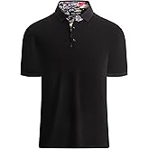 Alex Vando Mens Polo Shirts Short Sleeve Regular Fit Fashion Designed Shirt