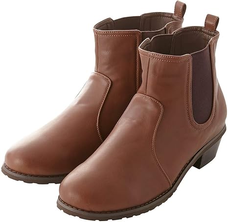 Amazon Co Jp Nissen ニッセン サイドゴアショートブーツ 低反発中敷 選べるワイズ ニッセン商品 シューズ バッグ