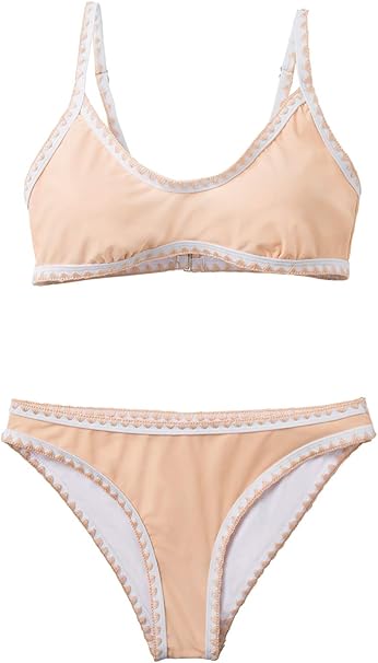 cupshe black and white bikini