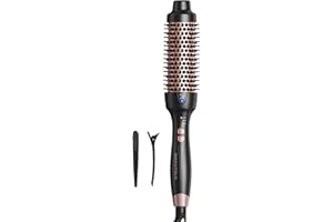 Wavytalk Thermal Brush for Blowout Look, Blowout Express 1 1/2 Inch Ionic Heated Round Brush Makes Hair Smoother, Thermal Rou
