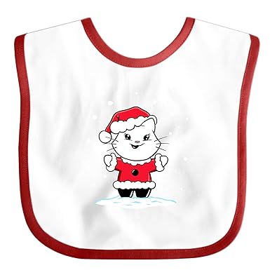 Amazon Com Feeder Bib Christmas Kitten Baby Girl Bandana Drool