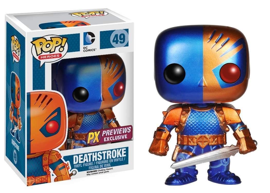 Pop Heroes Deathstroke Vinyl Figure Metallic Version