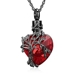 shajwo Tree of Life Cremation Jewelry Heart Urn