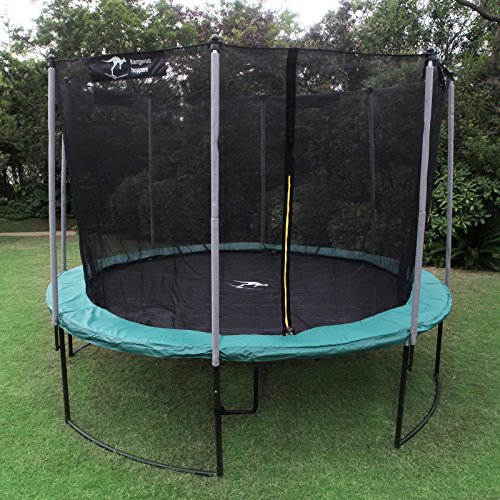Kangaroo Hoppers 12Feet Round Trampoline with Safety Net Enclosure and