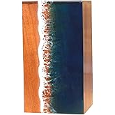 Ocean Wooden Resin Urn | Sea Shore Urn | Unique Urn | Modern Urn | Urns For Human Ashes | adult male urn