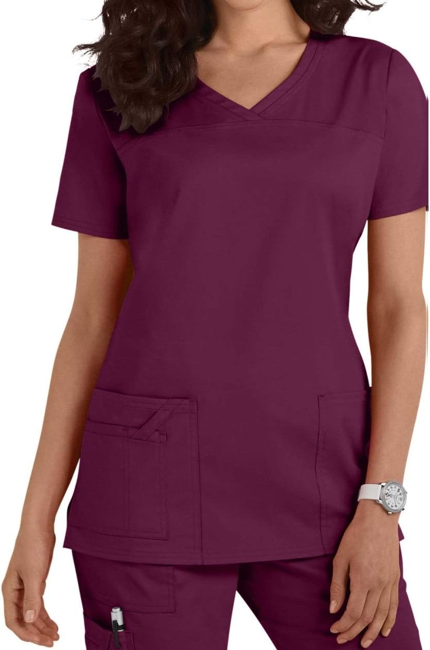 Smart UniformWorkwear V-Neck Scrub Top