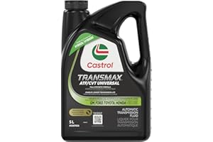 Castrol Transmax ATF/CVT Universal 5L - Auto Transmission Fluid - 4.4kg - Prevent Corrosion| Made in Canada