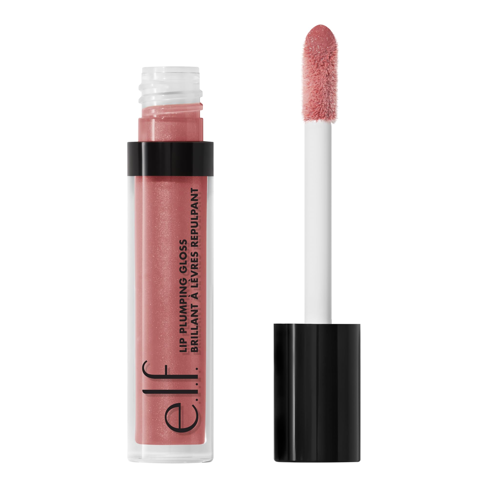 Photo 1 of e.l.f. Lip Plumping Gloss, High-Shine Sheer Color, Hydrates & Creates Fuller Lips With Vitamin E, Vegan & Cruelty-Free, Mauve Lady, 0.1 Fl Oz