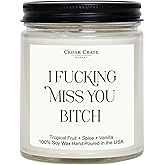 Best Friend, Gifts for Women, Her - Funny Birthday Candles, Unique Friendship Present for Men, Sister, Mom, Friends, Wife, Bestie, Funny Gifts, Scented 100% Soy Wax Candle, Handmade in The USA