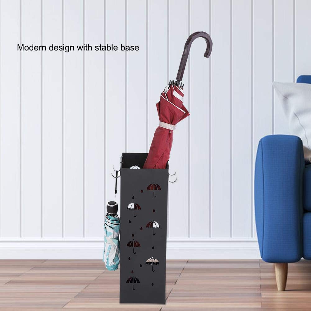EBTOOLS Umbrella Stands,Metal Umbrella Stand Square Umbrellas Holder