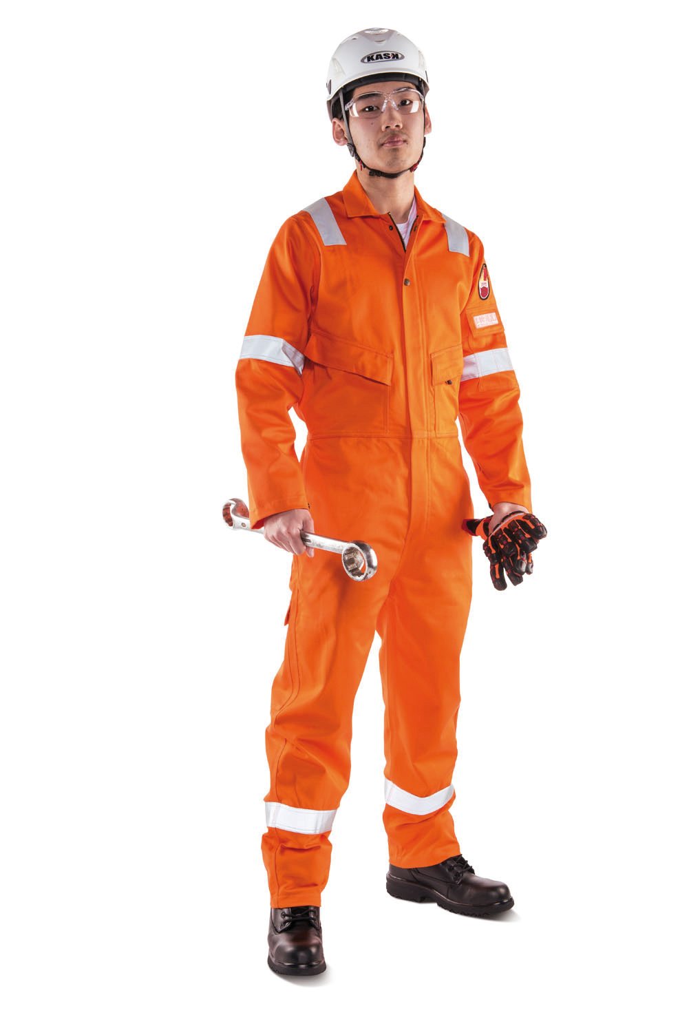 Roots Original RO13090 A Flame Buster Nordic Asian Dimensionierung Work Overalls (XL, orange