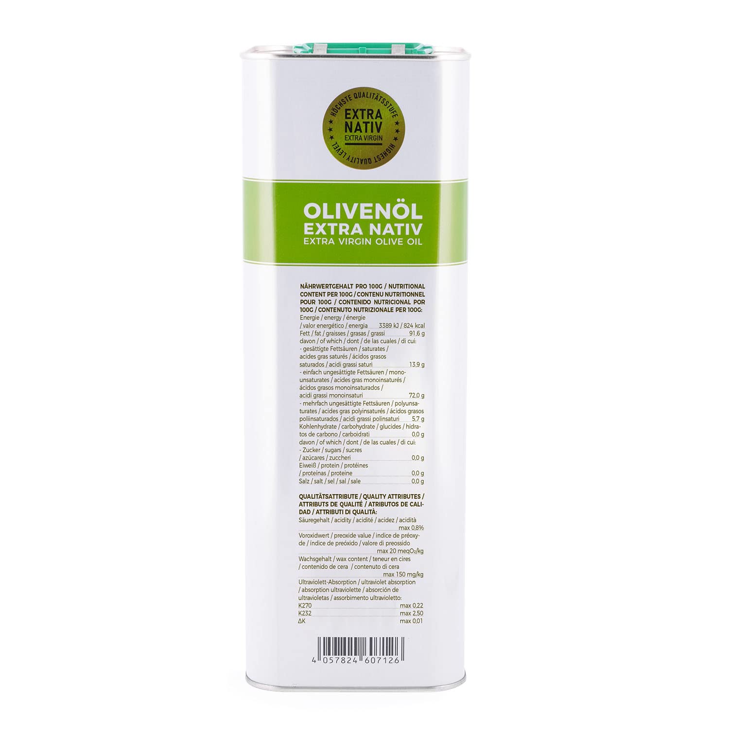 GreatVita Olivenöl extra nativ & kaltgepresst 5 Liter | fruchtiges Oliven Öl mit exquisiten Aromen im Kanister | Premium Qualität 2