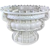 Extra Large Round Planter Molds, ABS Concrete Planter Molds for Garden Decor, Heavy-Duty Reusable Flower Pot Mould (60CM)