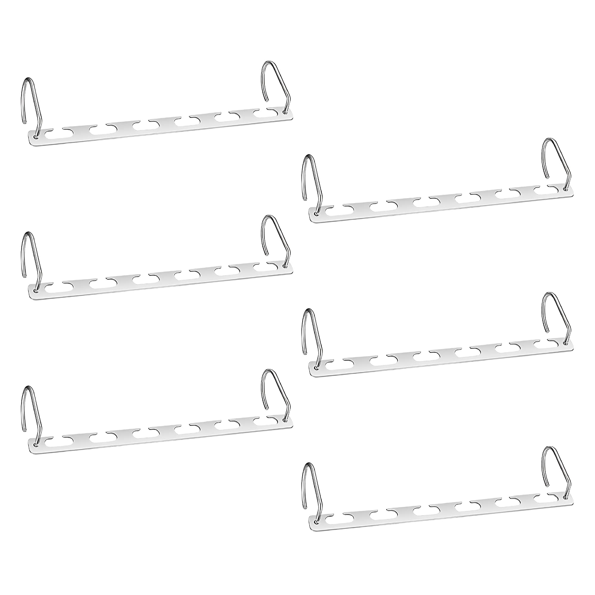 RMTL Space Saving Hangers Heavy Duty Stainless Steel Multiple Hangers Holder - Magic Space Saver Wardrobe Organiser Hangers (6 Pack)