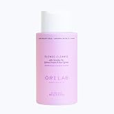 ORI LAB Blonde Cleanse, Brightening Purple Toning Shampoo, 10.1 fl oz | Neutralises yellow warmth on silver, gray and pre-lightened strands, with quinoa protein, camellia oil and aloe, vegan