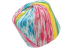FOMIYES 1 Roll Mini Colorful Crochet Cotton Thread Gradient Cotton Yarn Accessories Handmade Twine