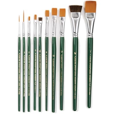 One Stroke Brush Set, 1059 (10-Pack)