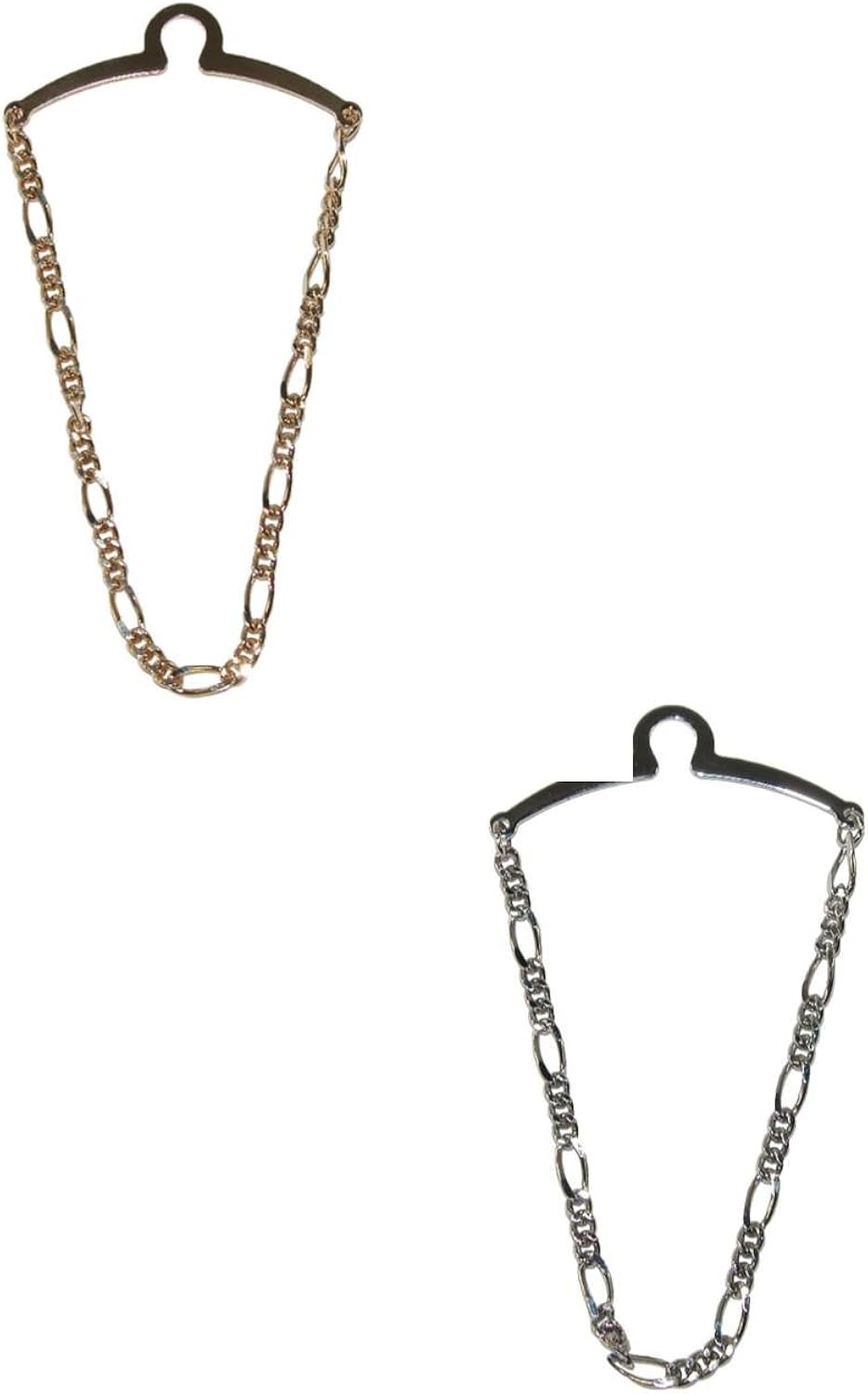 Competition Inc. Men's Figaro Style Link Tie Chains (Pack