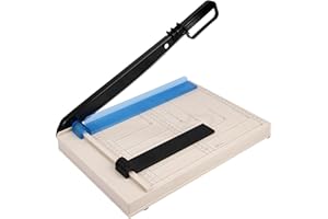 OKSTENCK 12" Guillotine Paper Cutter Cut Length 12 Sheet Capacity Guillotine Paper Photo Cutter with Magnet Clamp, Paper Guid