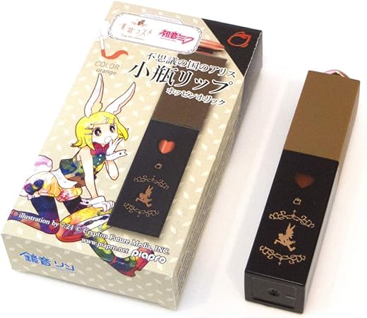 Amazon Cosme Play コスミィ 童話コスメ 初音ミク コラボコスメ 不思議の国のアリス 小瓶リップ ホッピンホリック 鏡音リン 口紅 47g Cosme Play コスミィ リップティント 通販