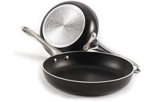 Lagostina Classic Provence, 10-in and 12-in Frypan Set, Multi-Coat Non-Stick Pans, Commercial Capsule Base Technology, Stainl