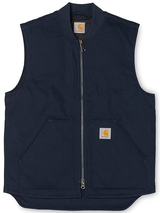CARHARTT WIP Jackets Men Navy Dearborn Waterproof Sleeveless