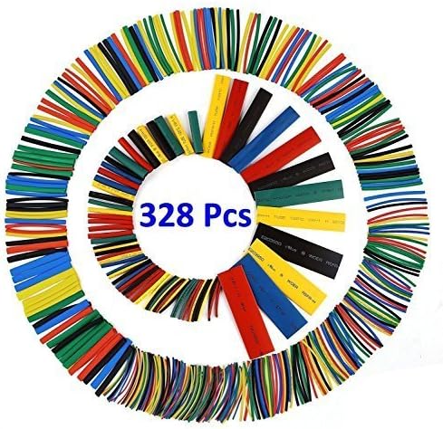 Heat Shrink Tubing 532pcs LIBERRWAY Ratio 2:1 Insulation Protection Flame Retardant Heat Shrink Tube Sleeving Wrap Car Electrical Cable Wire Kit Set in a Clear Plastic Box 8 Size - Black