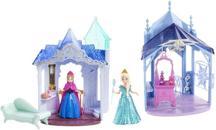 Disney's Frozen MagiClip Flip N Switch Anna and Elsa Castles and Dolls Set