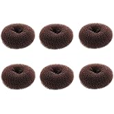 Extra Small Bun Makers for Kids, 6 PCS Chignon Donut Sock Forms for Girls, Mini Doughnut Shapers for Short and Thin Hair (2 I