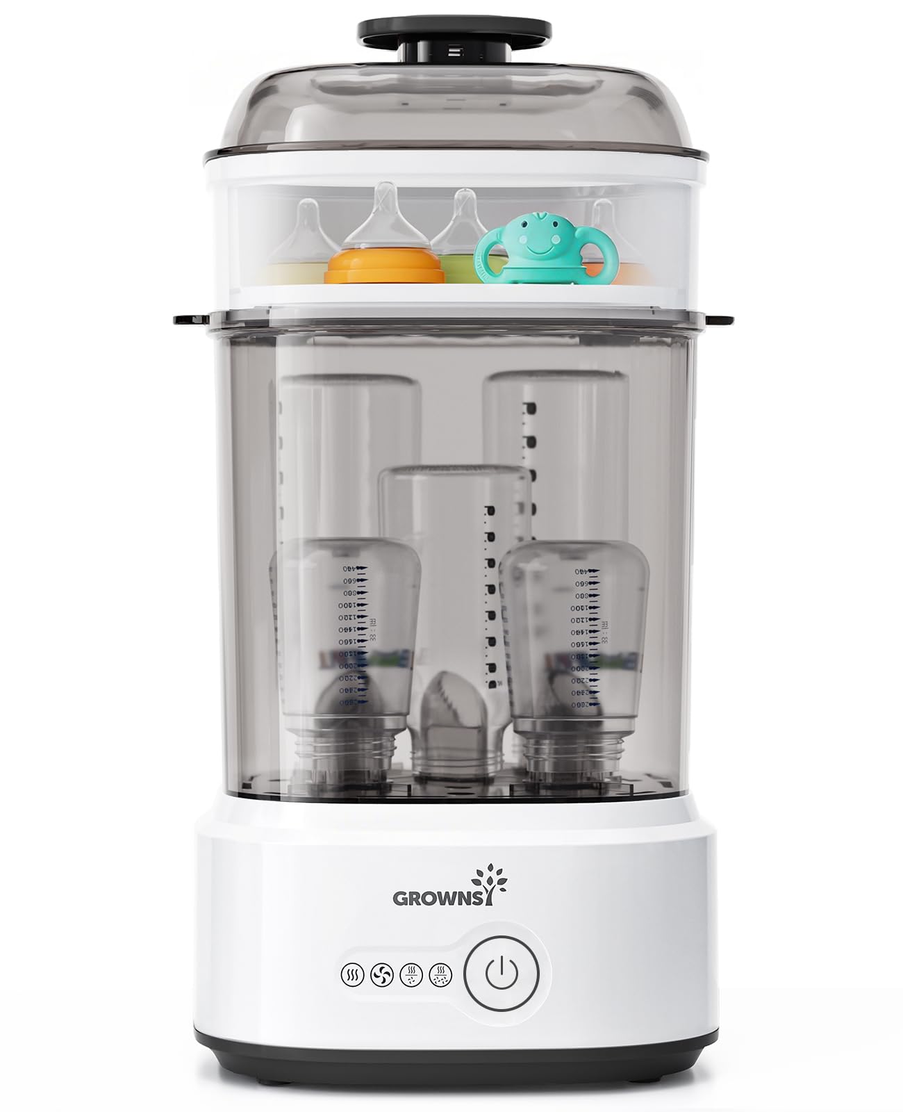 Photo 1 of Bottle Sterilizer and Dryer, Compact Electric Steam Baby Bottle Sterilizer (Esterilizador de Biberones), Bottle Sanitizer for Baby Bottles, Pacifiers, Pump Parts Black