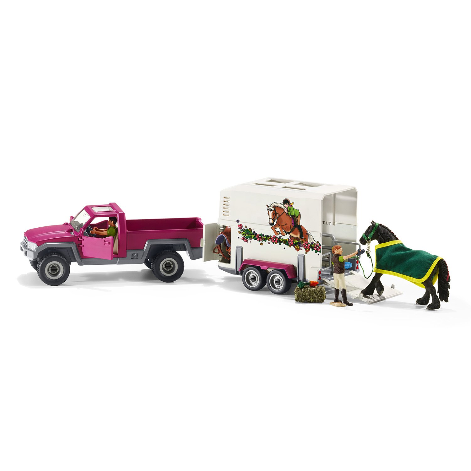 Schleich Pick up mit Pferdeanhänger