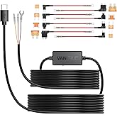 Vantrue 11.5ft USB-C Hardwire Kit, Compatible with All Vantrue Dashcams | 12V&ndash;24V to 5V, Hardwire Kit with Acc Functionality, Low Voltage Protection for Dash Cam, 24/7 Parking Mode for DashCam