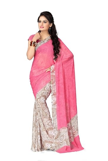 Chiffon Saree with Blouse Piece