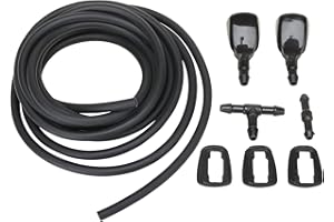 MITZONE Windshield Washer Nozzle Kit Compatible with 2005-2017 Jeep Grand Cherokee Replace 55079049AA