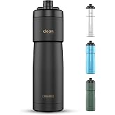 Tiibo Insulated Stainless Steel Water Bottle - 23OZ Bike Bottle With Fast Flow Nozzle | Cycling Fitness Sports Bottle