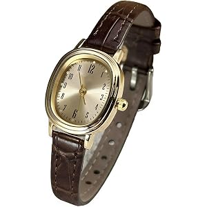 VILKFY Womens Fashion Small Oval Quartz Watches Vintage Leather Band Waterproof Luxury Casual Ladies Bracelet Wrist Watch