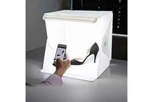 Depthlan Folding Photo Studio Kit Box with LED Light for Photographing Shooting Tent for Small Size Itens