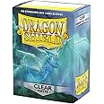 Dragon Shield Standard Size Sleeves – Matte Clear 100CT - Card Sleeves are Smooth & Tough - Compatible with Pokemon, Yugioh, 