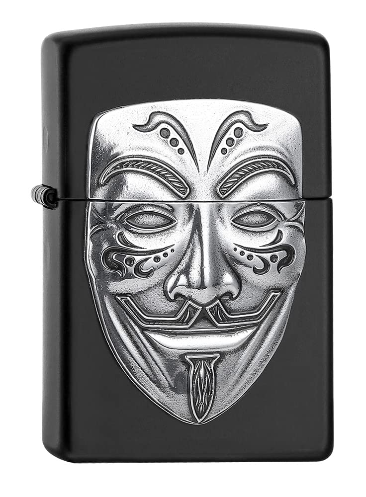 Zippo Lighter, Metal, Black Matte, One Size