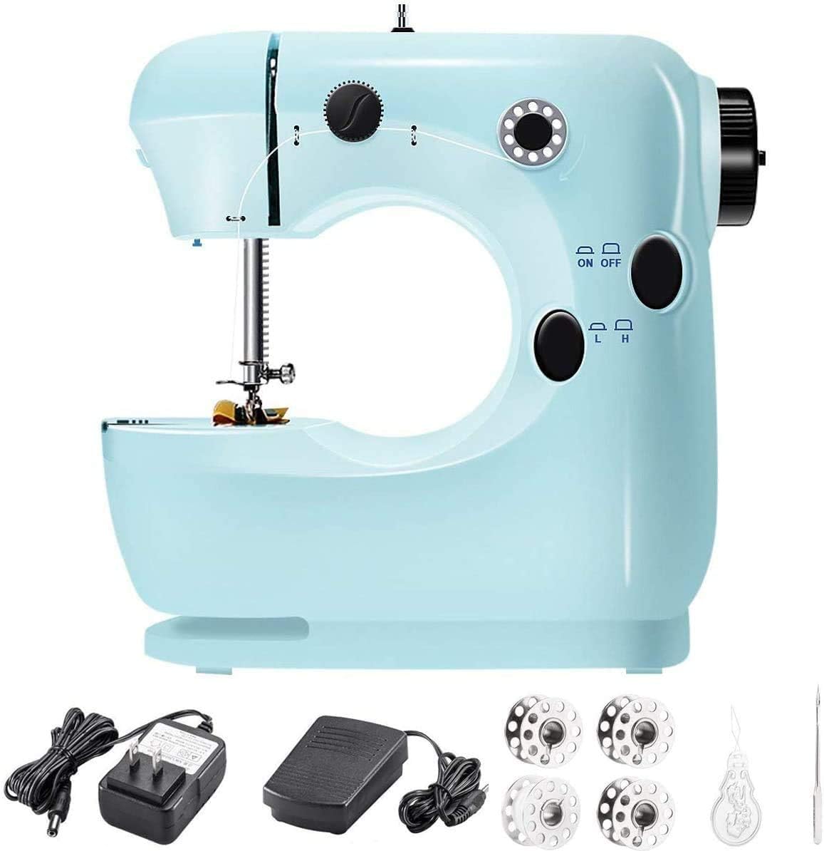 Mini Lightweight Electric Tailors Beginner for Needles 2 and Bobbins 4