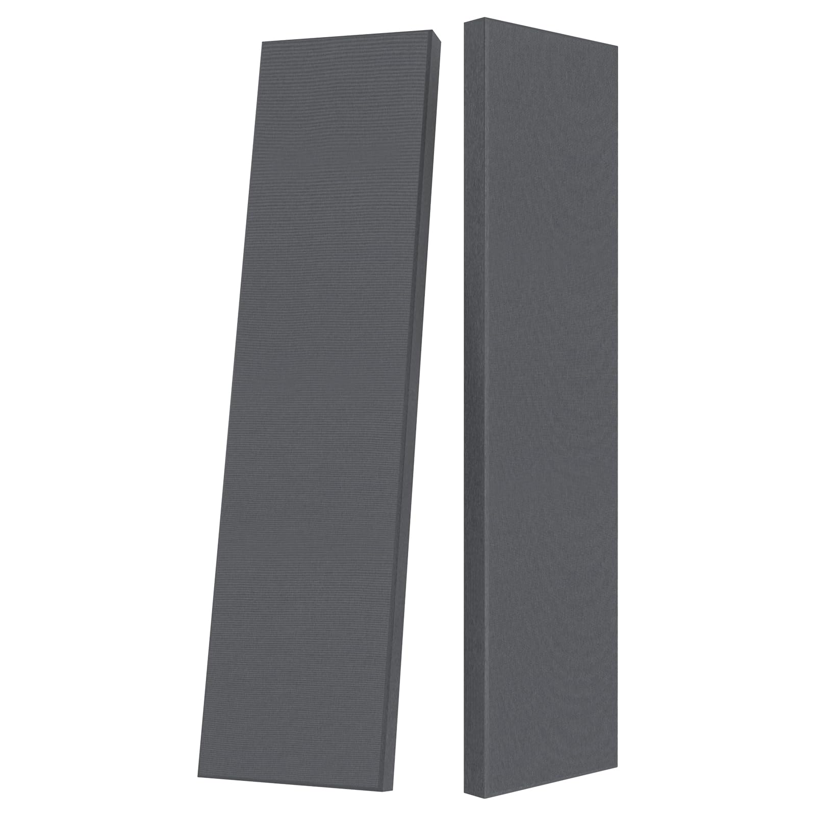 Photo 1 of 2” Thick Acoustic Panels with Hanging Brackets to the Wall, 2 PCS 47.2” x 11.8” Fiberglass Sound Absorbing Panels for Home Theater Church Office Wall or Ceiling, Medium Grey