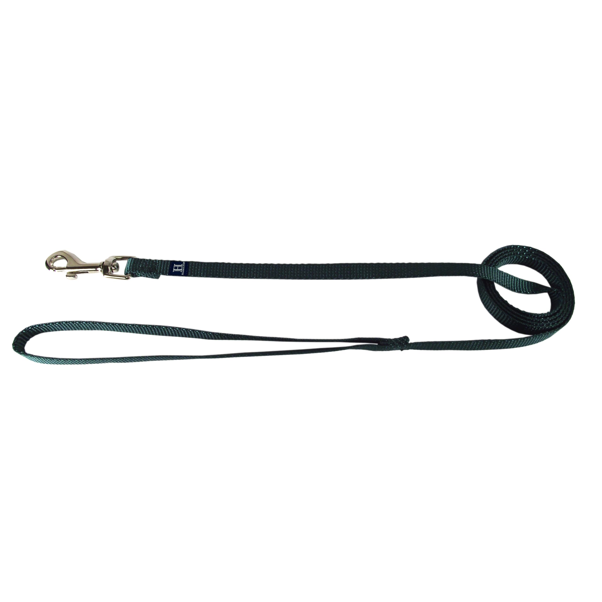 Hamilton Single Thick Deluxe Nylon Lead with Swivel Snap, 5/8-Inch by 6-Feet, Dark Green