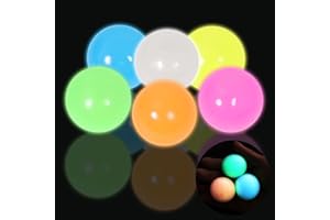 FAUKAIT 6pcs-2.4in Dream Balls,Glow in The Dark Sticky Balls That Stick to The Ceiling,Stress Balls for Kids and Adults,Elevated Balls,ASMR Cool Stuff for Teens,Ceiling Balls,Lumi Balls,Stocking Stuffers